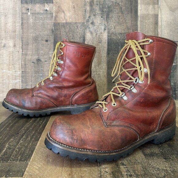 Red Wing 849 Irish Setter Vintage Soft Toe Insulated Work Boots Mens 12 EE - Picture 1 of 12